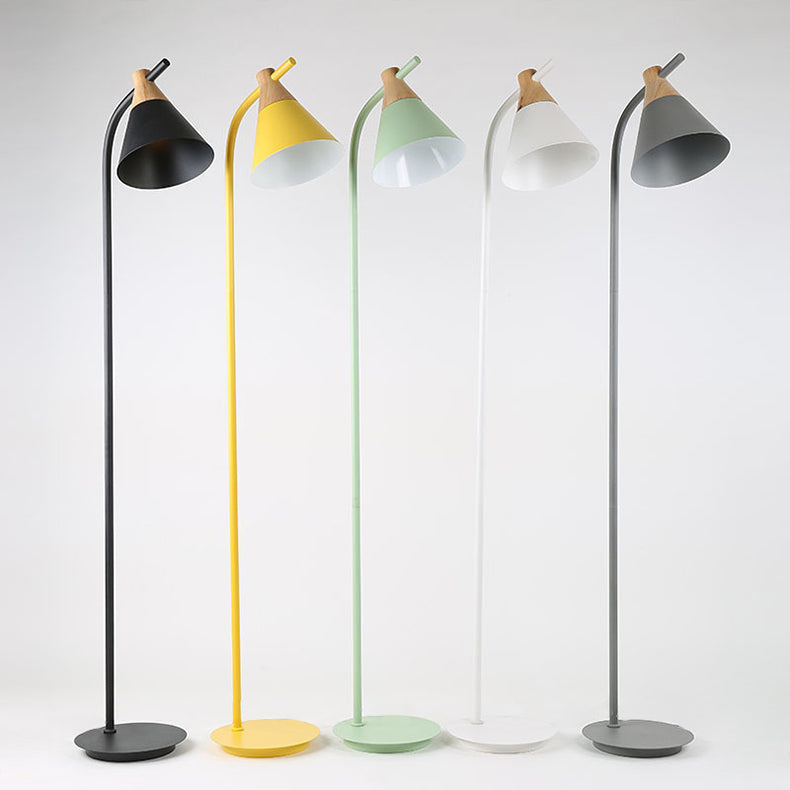 Nordic Macaron Cone Floor Lamp