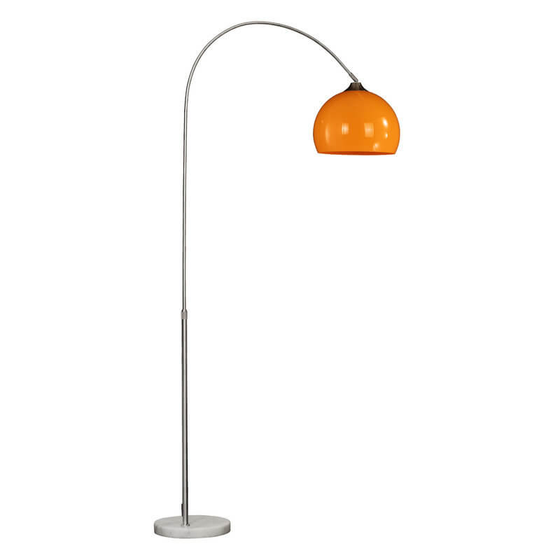 Modern Globe Floor Lamp | Acrylic Shade Arc Standing Lamp