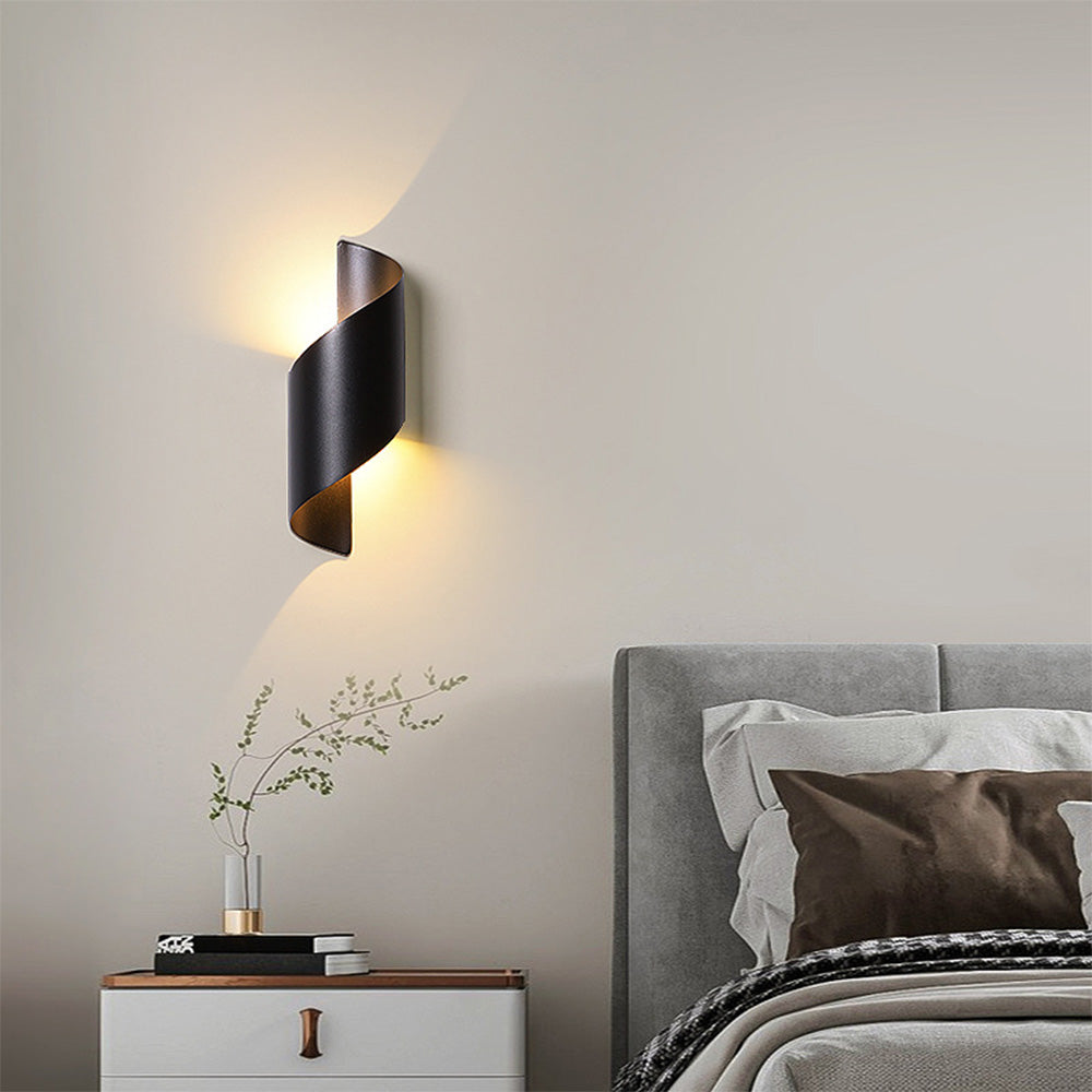 Sleek Minimalist LED Wall Sconce - Up/Down Lighting Aluminum Fixture