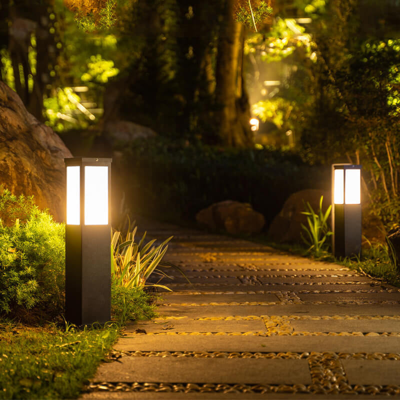 Modern Solar Path Light | Waterproof Outdoor Garden Column Lamp for Driveway
