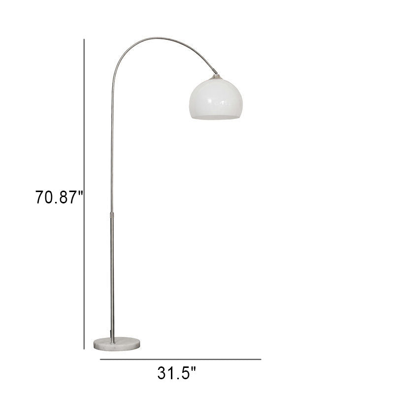 Modern Globe Floor Lamp | Acrylic Shade Arc Standing Lamp