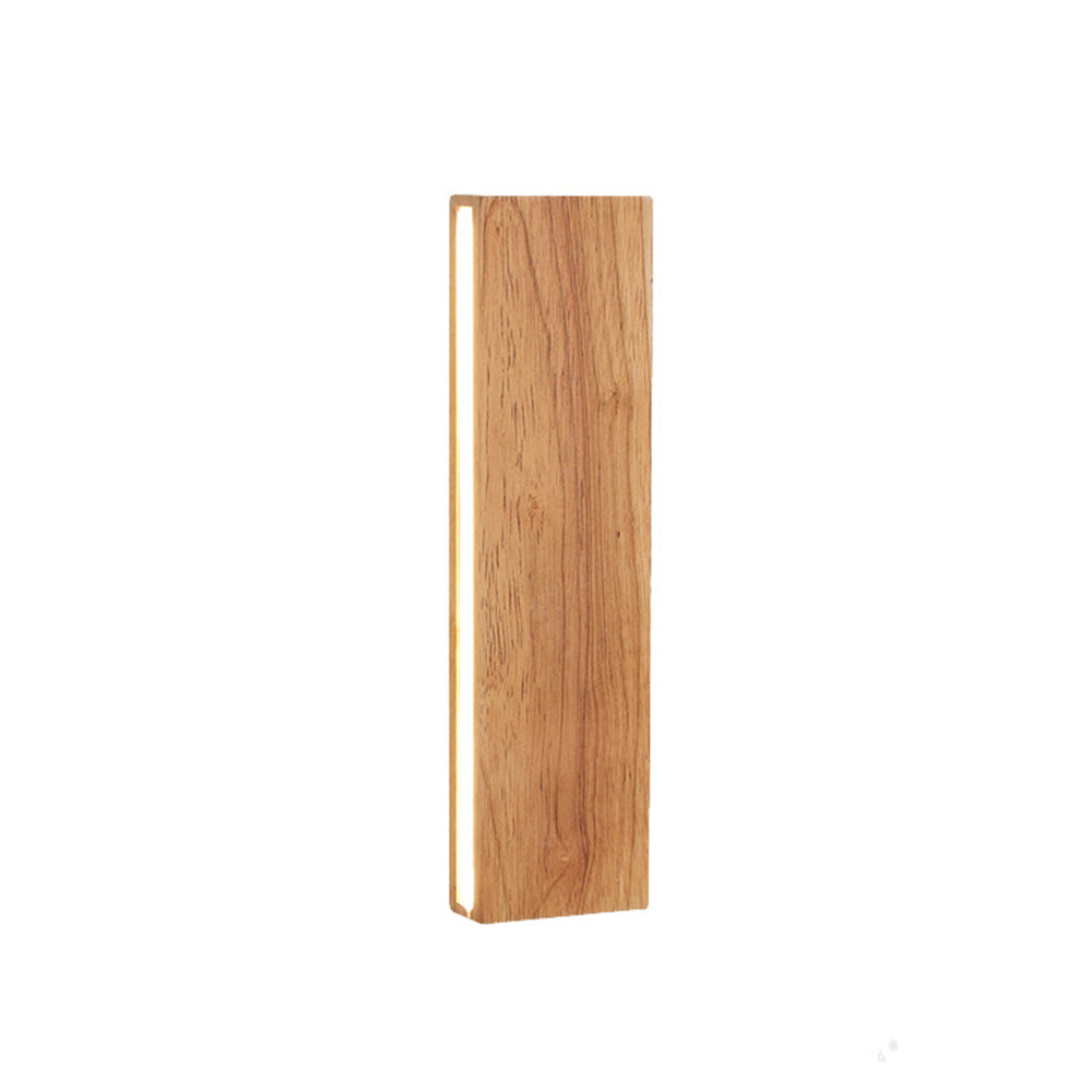 Rotatable Wood LED Wall Sconce - Modern Minimalist Bedside Reading Light