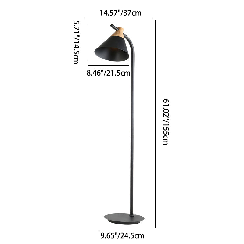 Nordic Macaron Cone Floor Lamp