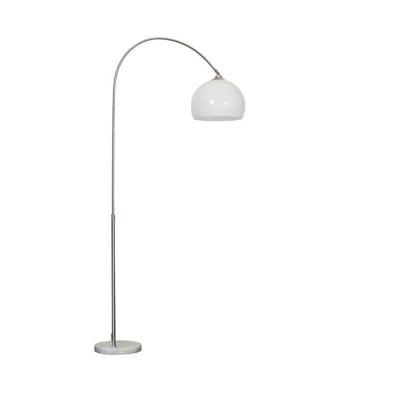 Modern Globe Floor Lamp | Acrylic Shade Arc Standing Lamp