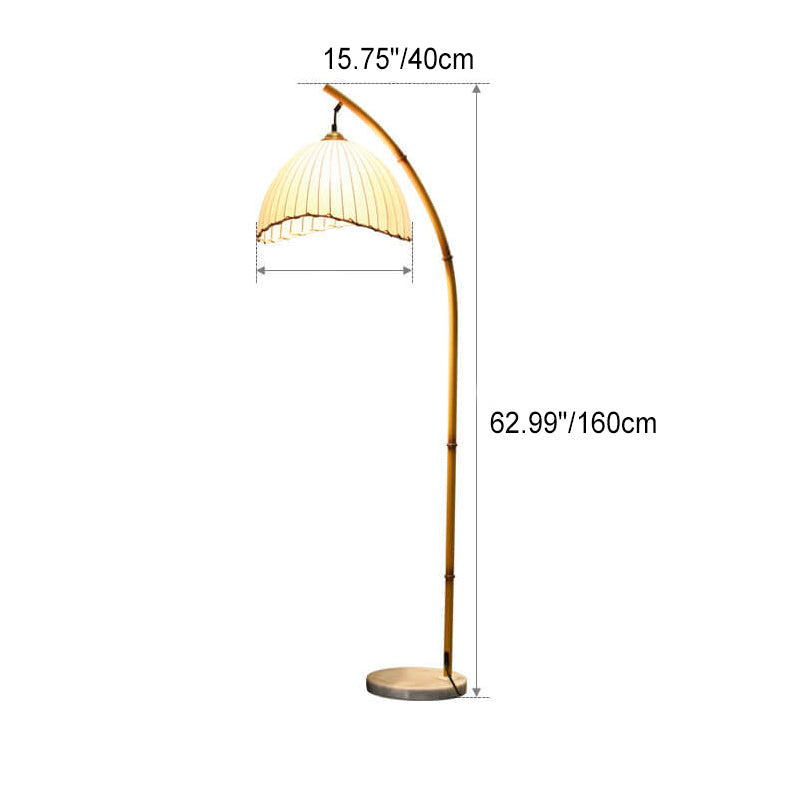 Japanese Bamboo Floor Lamp | Zen-Inspired Retro Standing Lamp for Living Room & Bedroom Décor