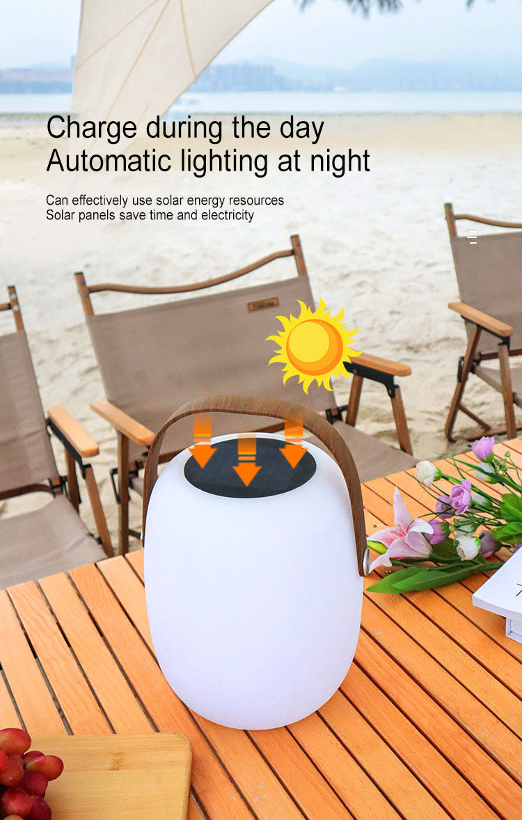 Solar LED Outdoor Lantern Light | Portable Waterproof Garden & Patio Lamp with Handle – Rechargeable Decorative Lighting