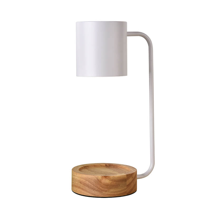 Japanese Wooden Table Lamp | Minimalist Dimmable Wax Melt Lamp