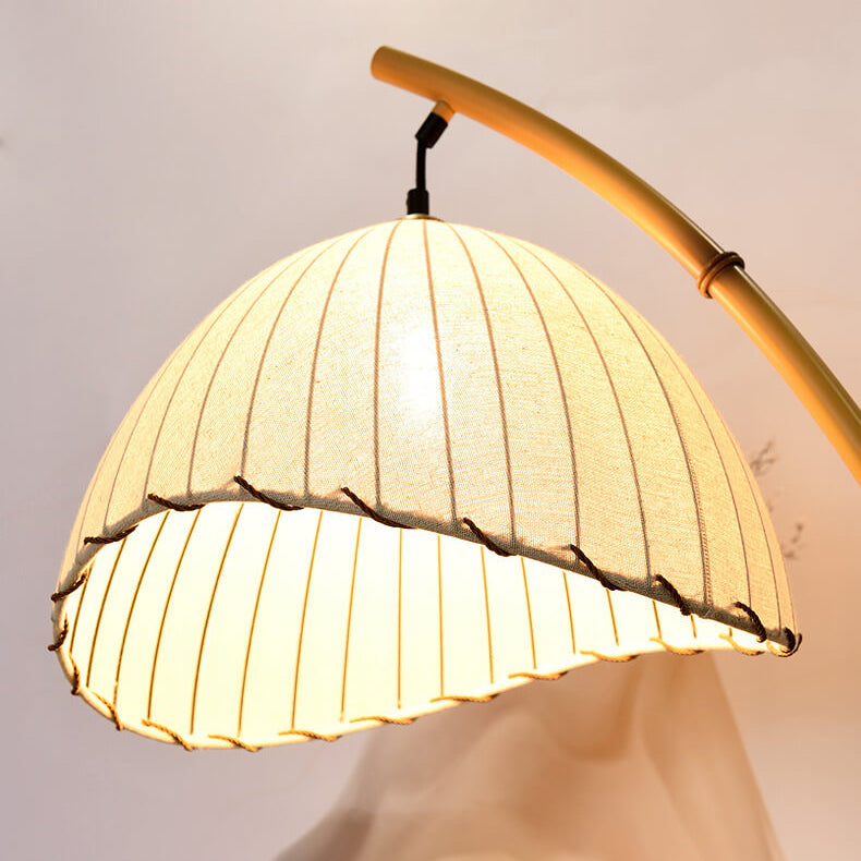 Japanese Bamboo Floor Lamp | Zen-Inspired Retro Standing Lamp for Living Room & Bedroom Décor