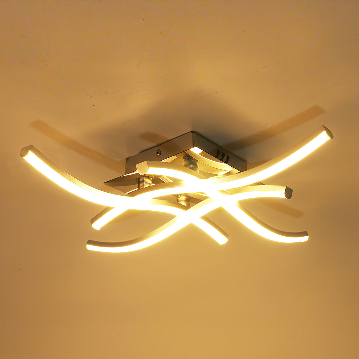 Modern LED Flush Mount Ceiling Light Aluminum Dimmable