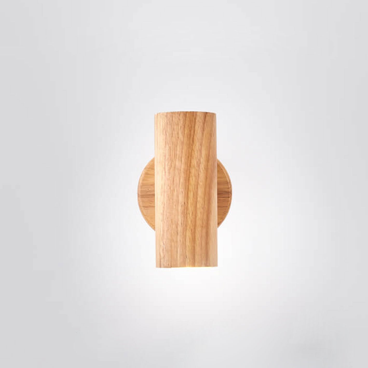 Modern Wooden Wall Light | Minimalist Track Spotlight Sconce