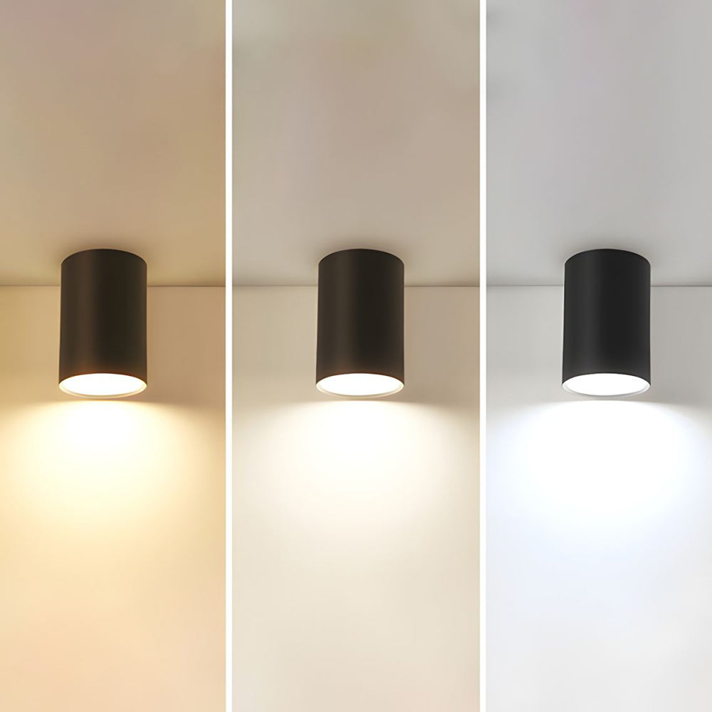 Modern Aluminum LED Downlight - Cylindrical Flush Mount Ceiling Light