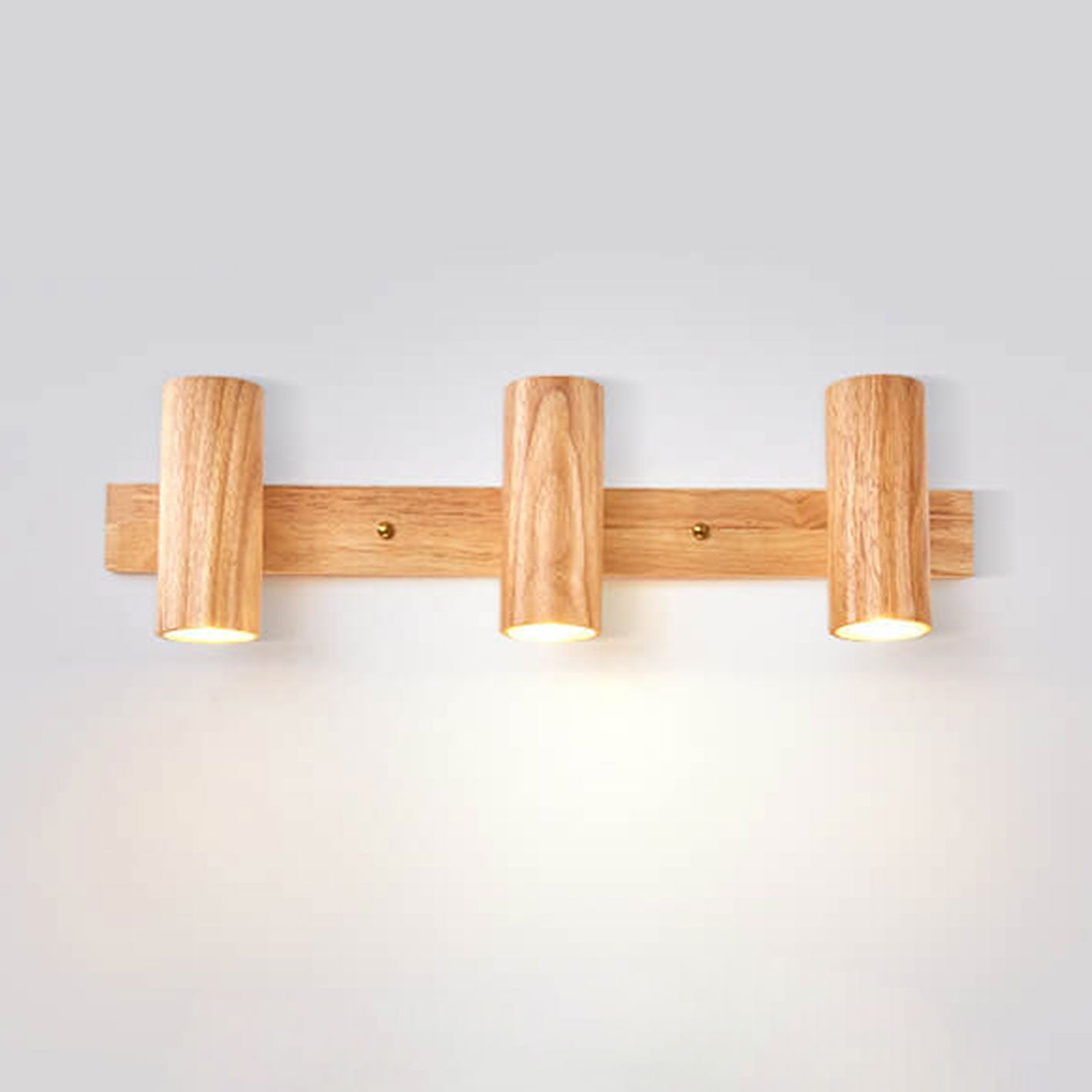 Modern Wooden Wall Light | Minimalist Track Spotlight Sconce