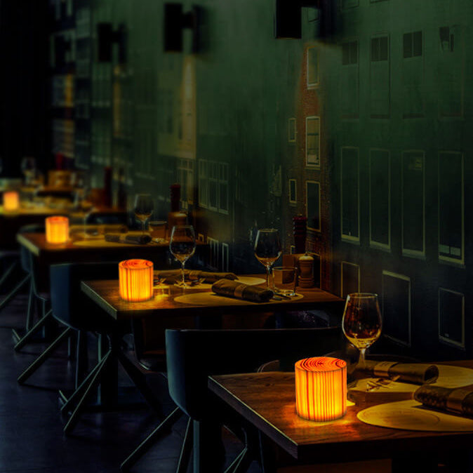 Wood LED Touch Night Light | Modern Wooden Table Lamp