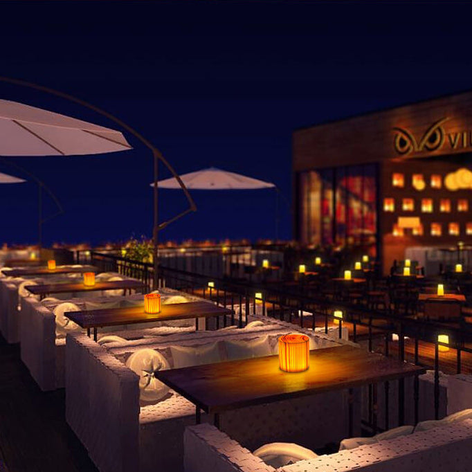 Wood LED Touch Night Light | Modern Wooden Table Lamp