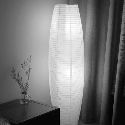 Nordic Rice Paper Floor Lamp | Minimalist Column Standing Lamp