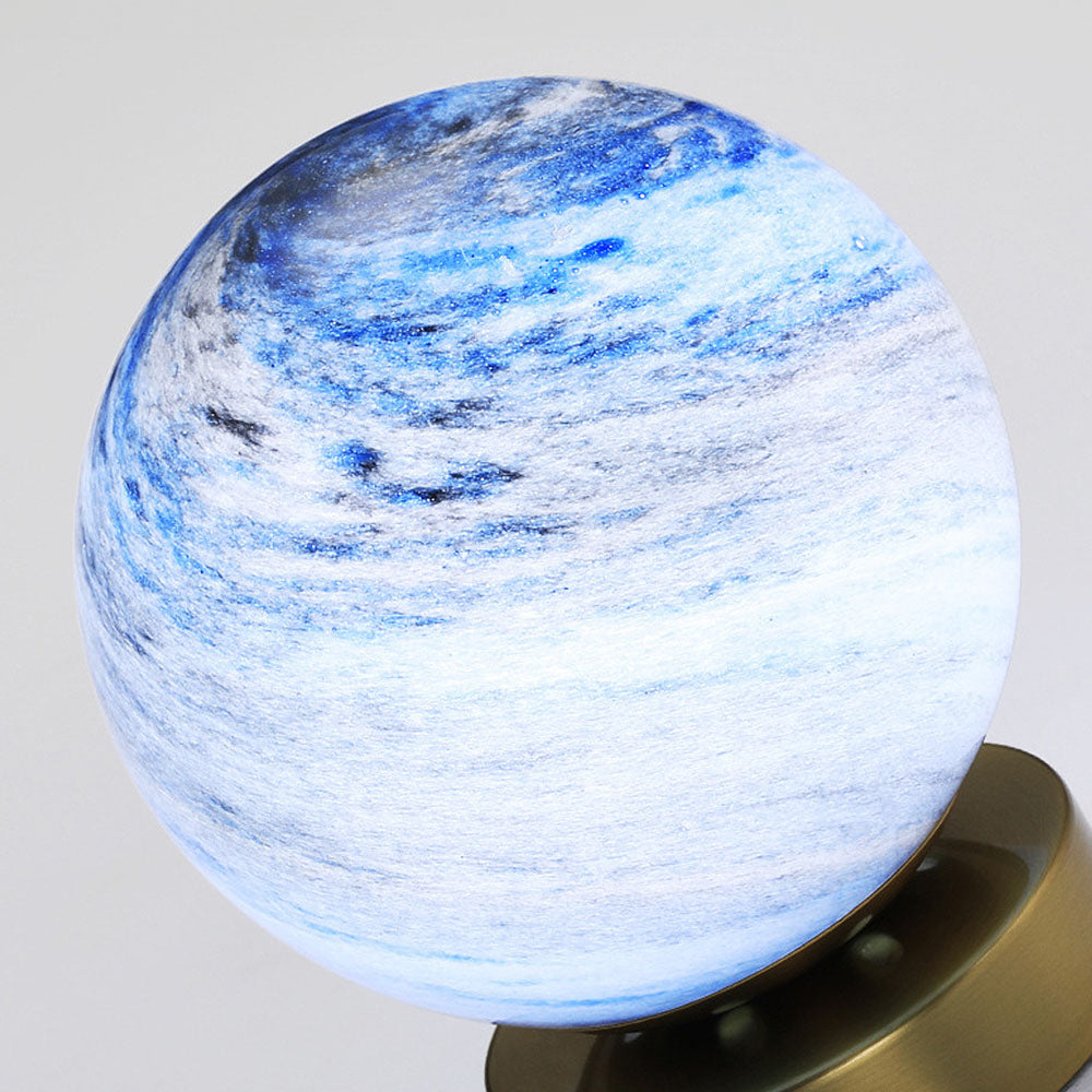 Modern Glass Globe Ceiling Light Flush Mount White
