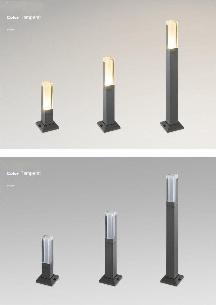 Outdoor LED Garden Light | Waterproof Acrylic Lawn Light Column