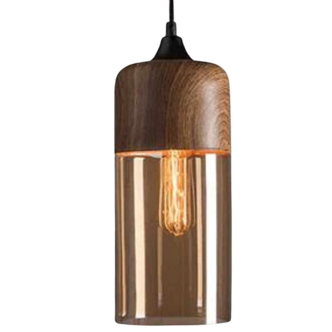 Stylish Scandinavian Wooden Ceiling Lamp - NordLuna