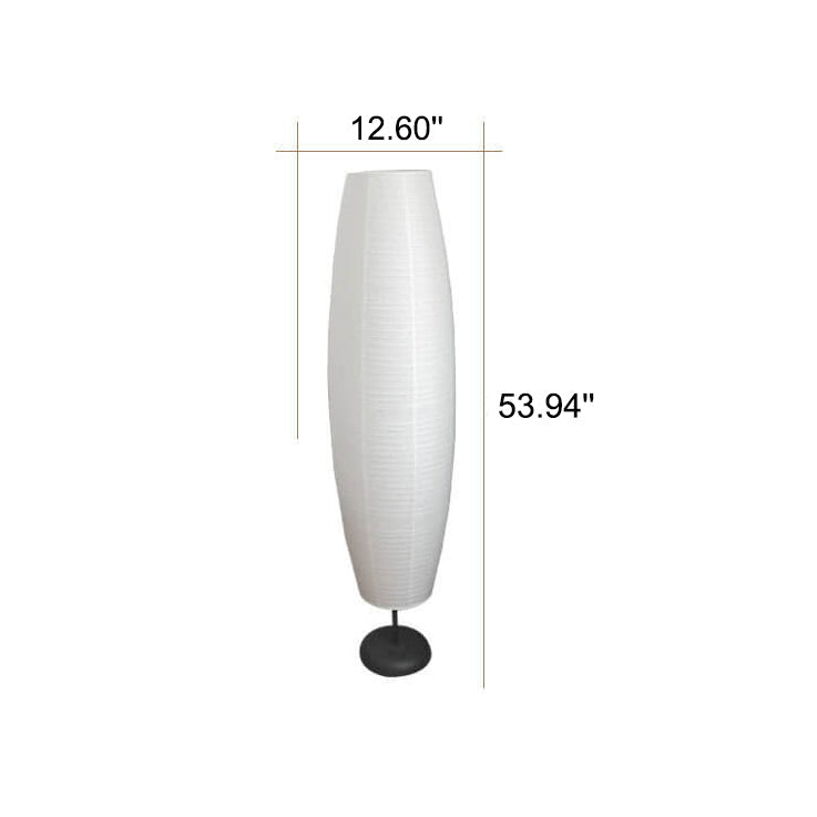 Nordic Rice Paper Floor Lamp | Minimalist Column Standing Lamp
