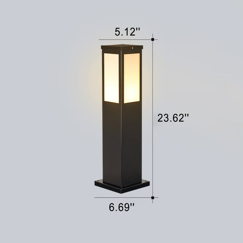 Modern Solar Path Light | Waterproof Outdoor Garden Column Lamp for Driveway