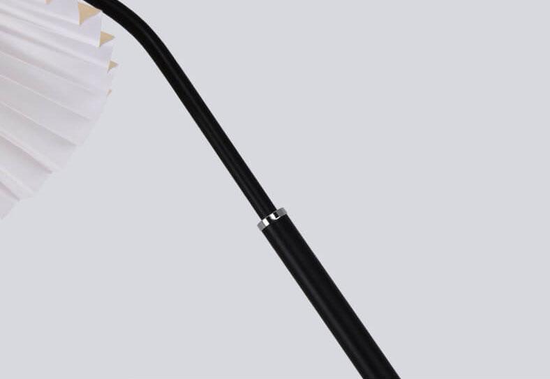 Modern Pleated Fabric Floor Lamp | Minimalist Standing Light for Bedroom & Living Room