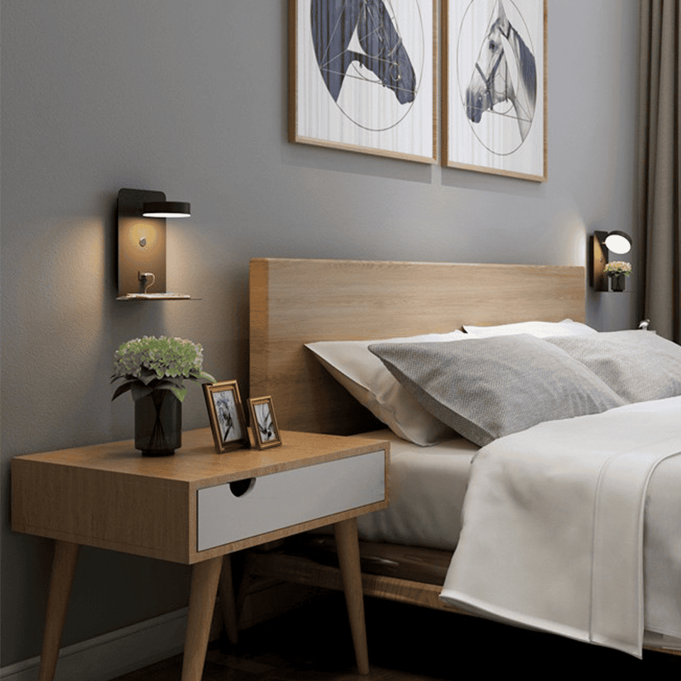 AuraLoom – Warm Glow Bedside Lamp for Stylish Comfort