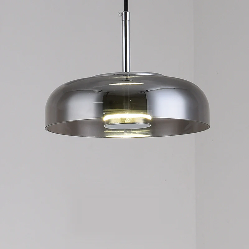 Modern Glass Pendant Light LED Single Dimmable