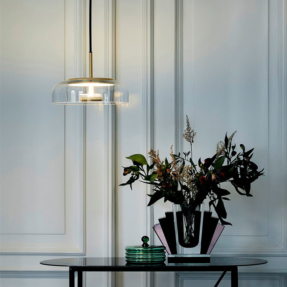 Modern Glass Pendant Light LED Single Dimmable