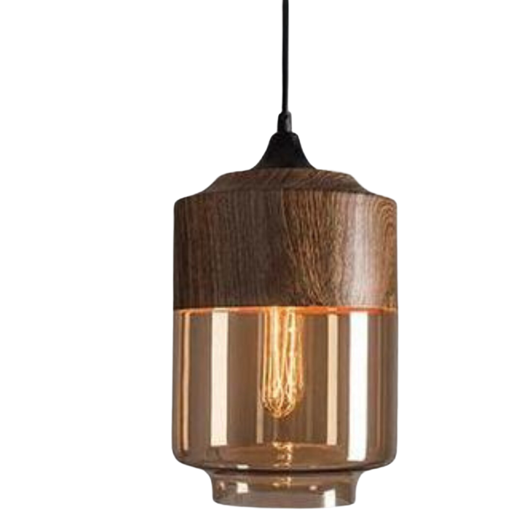 Stylish Scandinavian Wooden Ceiling Lamp - NordLuna