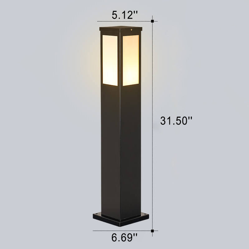 Modern Solar Path Light | Waterproof Outdoor Garden Column Lamp for Driveway