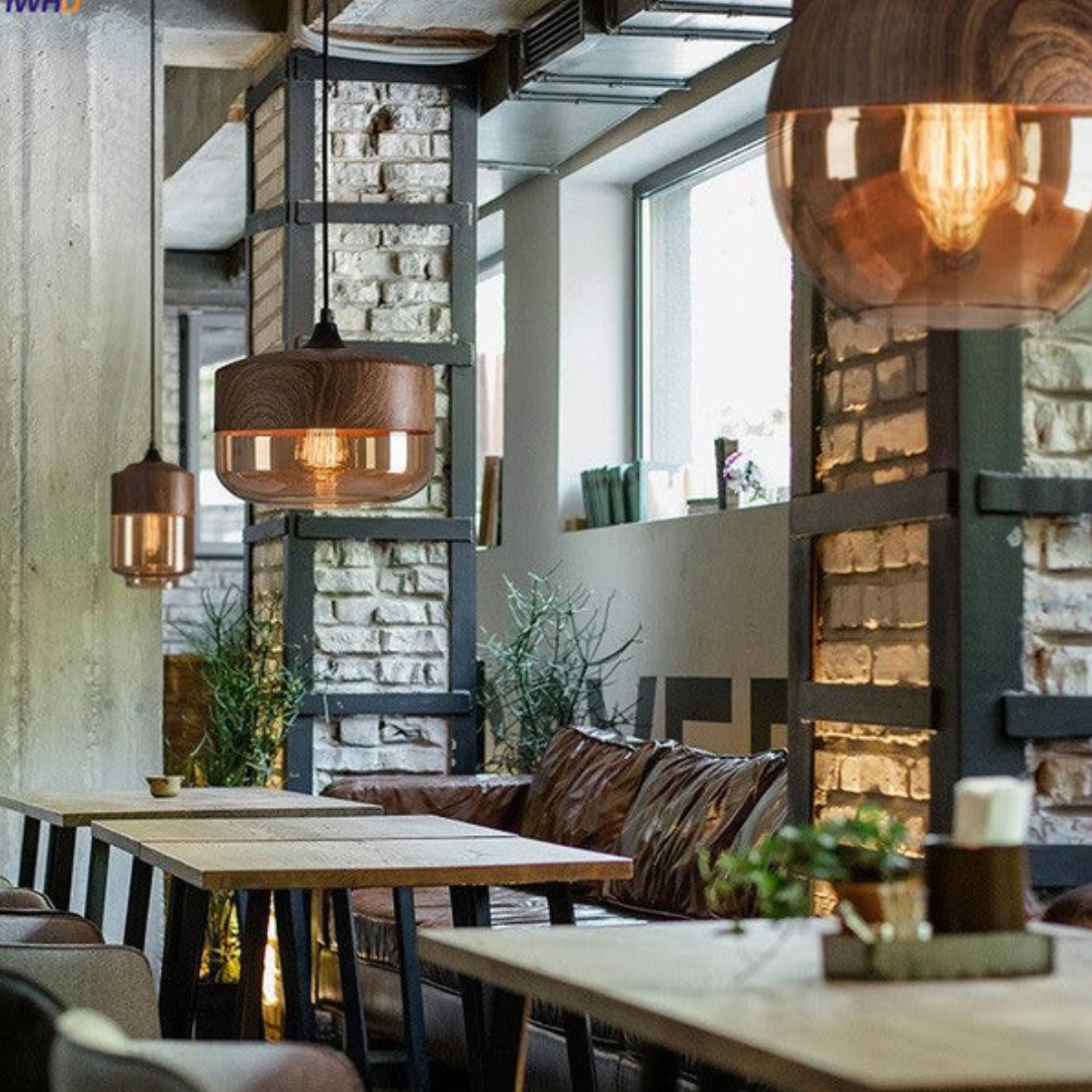 Stylish Scandinavian Wooden Ceiling Lamp - NordLuna