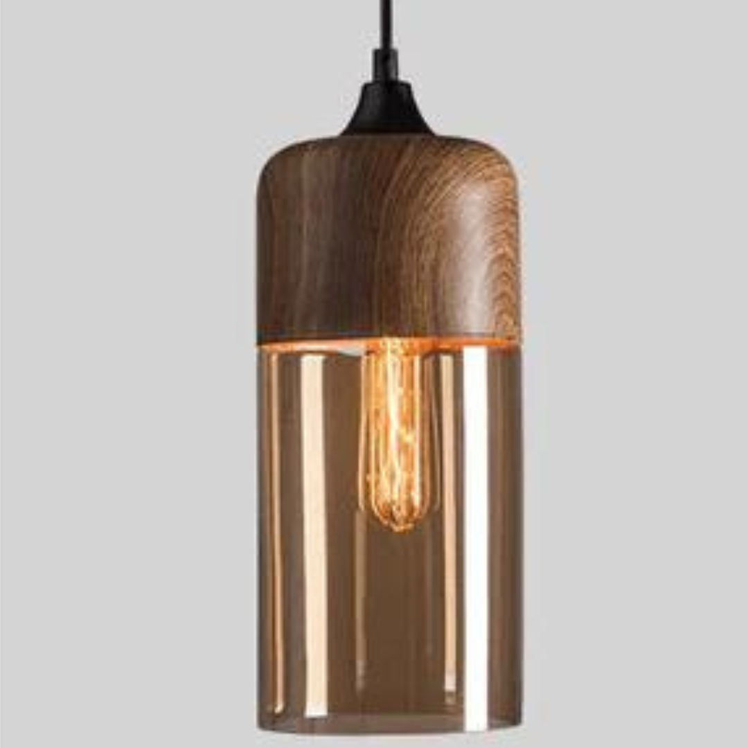 Stylish Scandinavian Wooden Ceiling Lamp - NordLuna