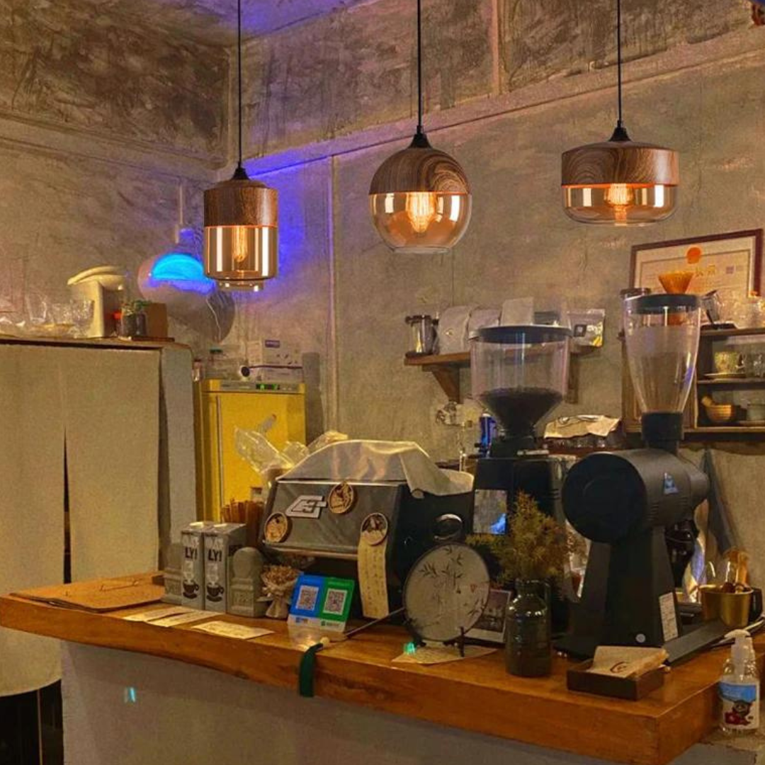 Stylish Scandinavian Wooden Ceiling Lamp - NordLuna