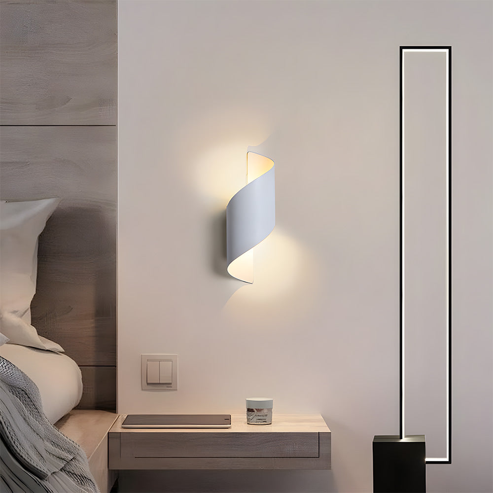 Sleek Minimalist LED Wall Sconce - Up/Down Lighting Aluminum Fixture