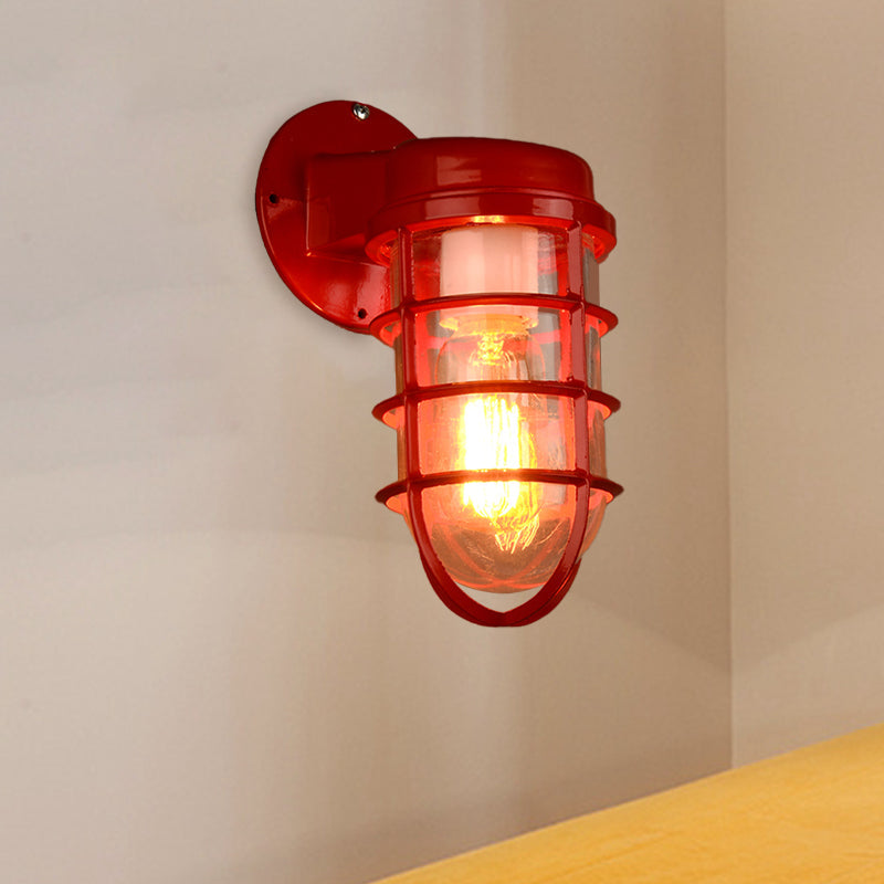 Coastal Outdoor Wall Light | Marine Metal Cage Wall Lamp