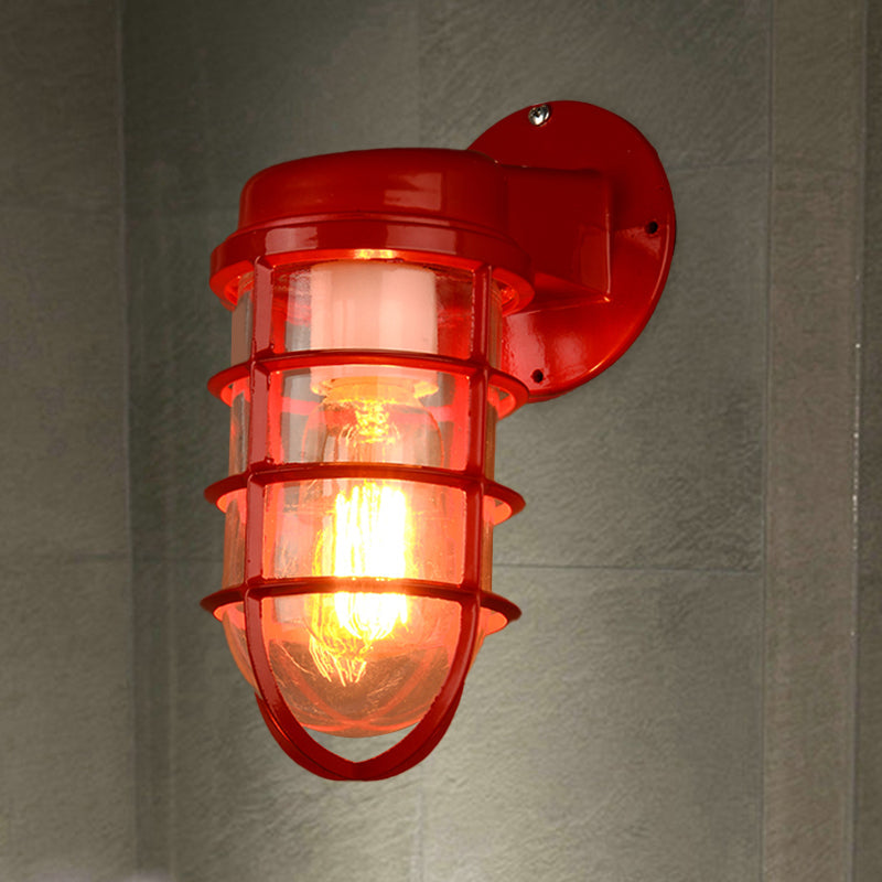 Coastal Outdoor Wall Light | Marine Metal Cage Wall Lamp