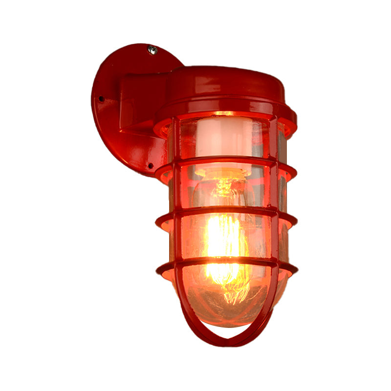 Coastal Outdoor Wall Light | Marine Metal Cage Wall Lamp