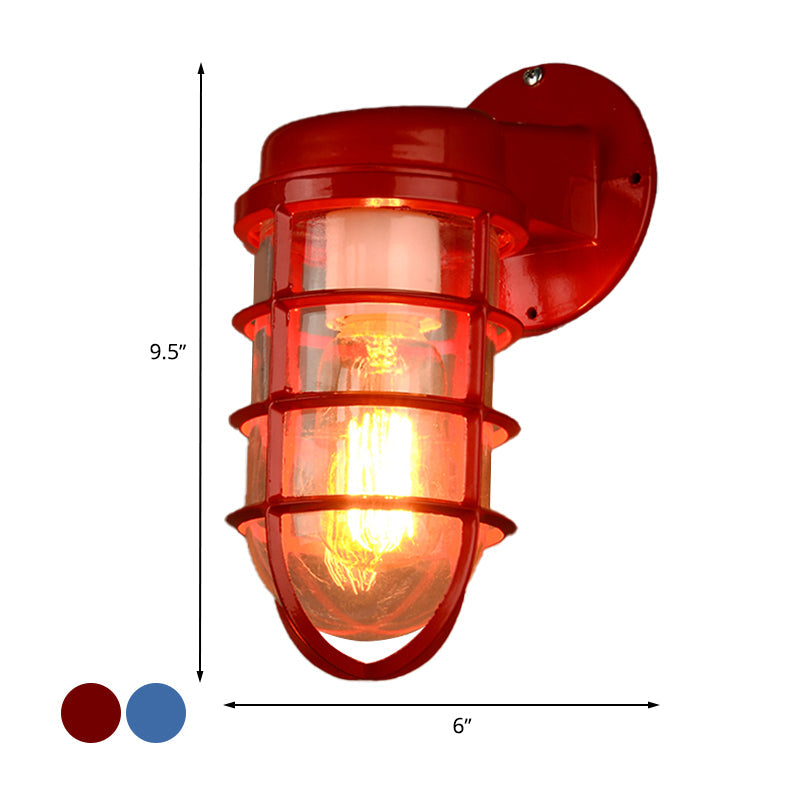 Coastal Outdoor Wall Light | Marine Metal Cage Wall Lamp