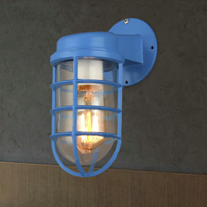 Coastal Outdoor Wall Light | Marine Metal Cage Wall Lamp