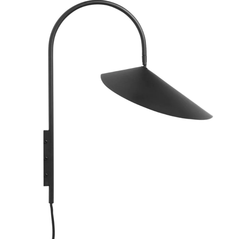 Modern Iron Petal Style Wall Sconce - Semi-Circle Up/Down Light