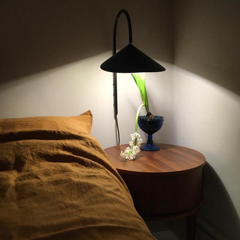 Modern Iron Petal Style Wall Sconce - Semi-Circle Up/Down Light