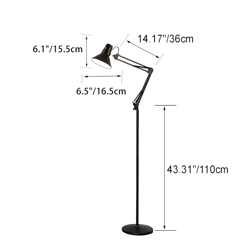 Adjustable Floor Lamp | Modern Scandinavian Standing Reading Lamp
