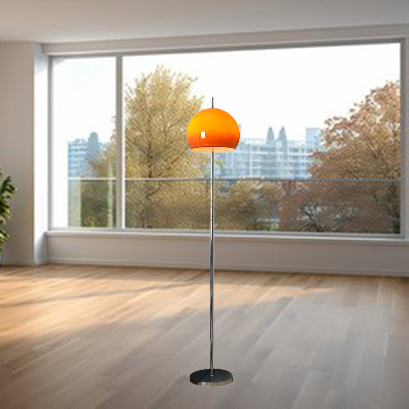 Modern Mid-Century Floor Lamp | Mushroom Acrylic Shade Standing Lamp