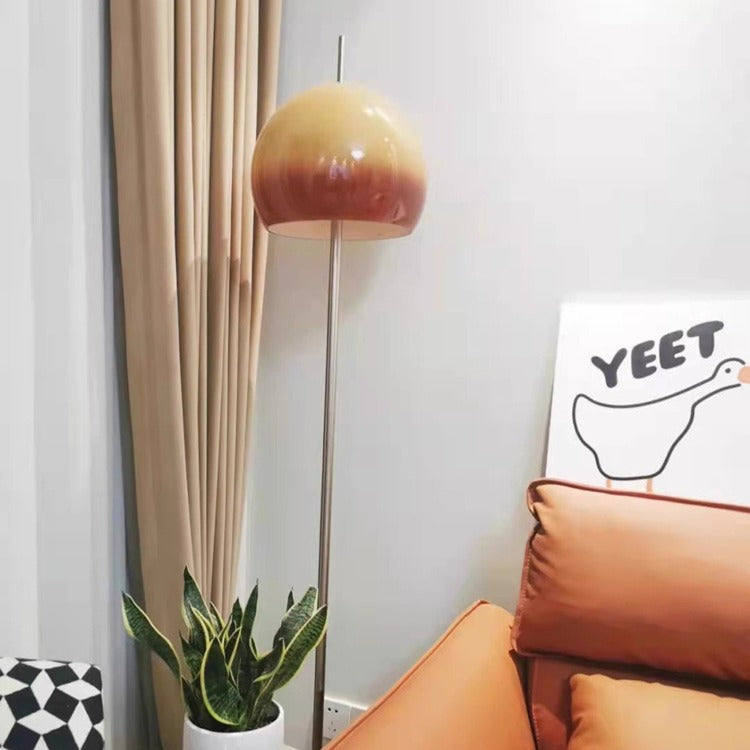 Modern Mid-Century Floor Lamp | Mushroom Acrylic Shade Standing Lamp