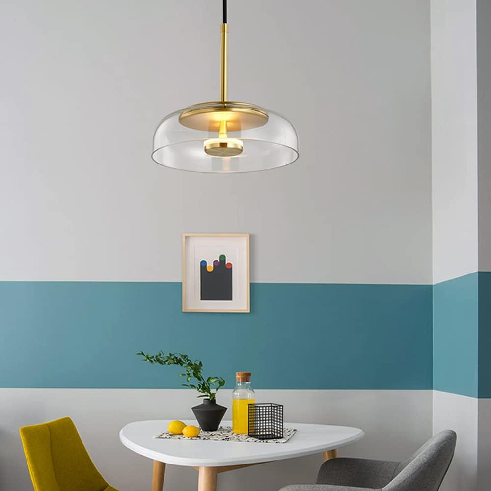 Modern Glass Pendant Light LED Single Dimmable