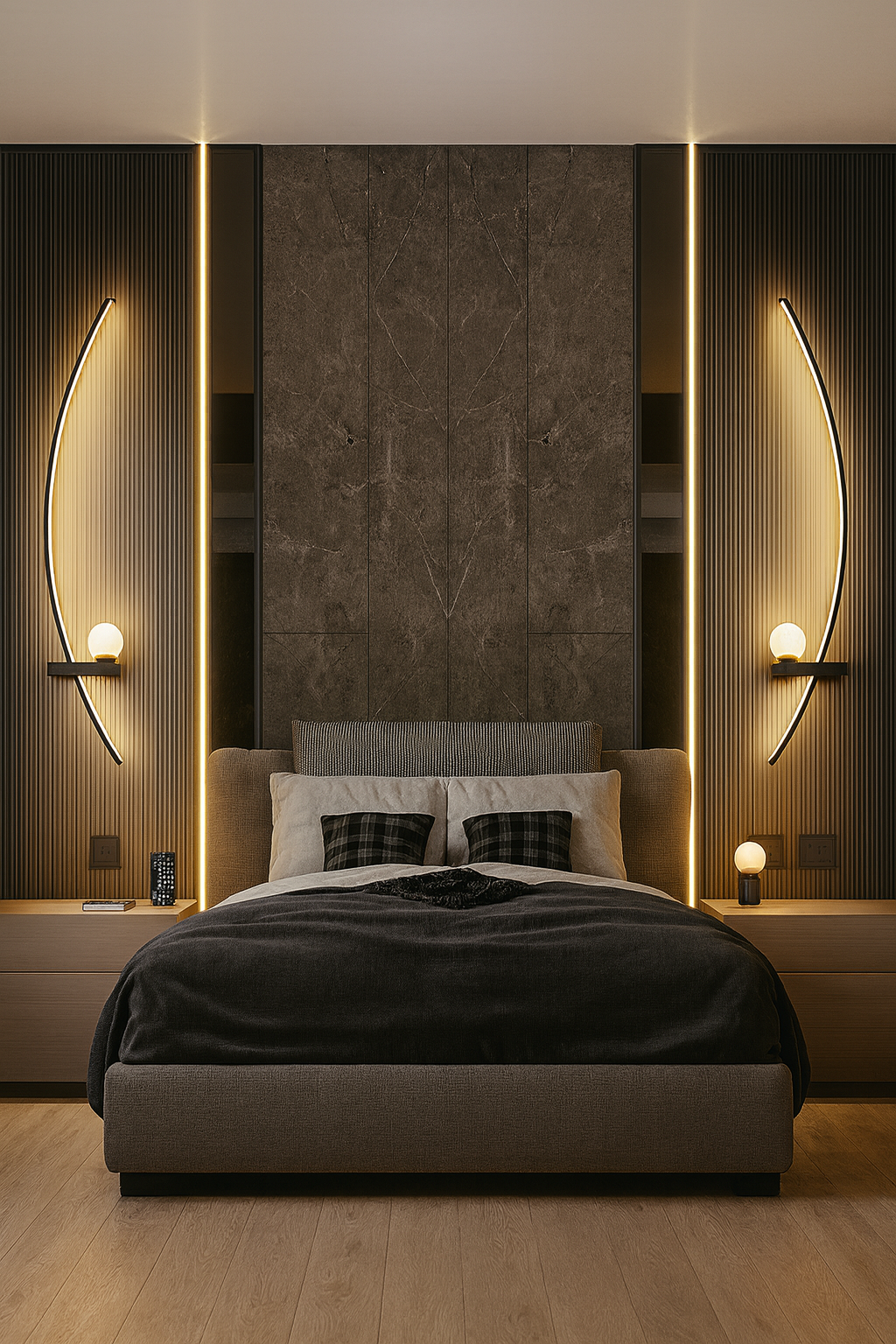 LIVIA | Modern LED Sculptural Wall Sconce with Ambient Light