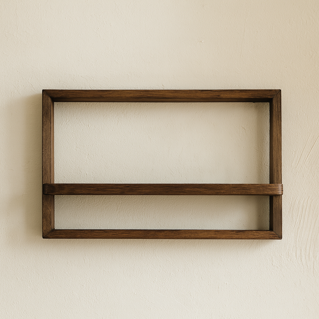ISAK | Floating Wall Shelf - Modern Geometric Wood Display