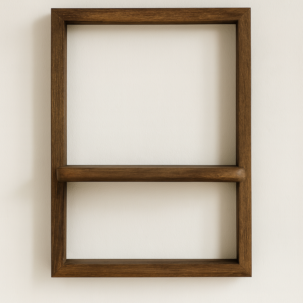 ISAK | Floating Wall Shelf - Modern Geometric Wood Display