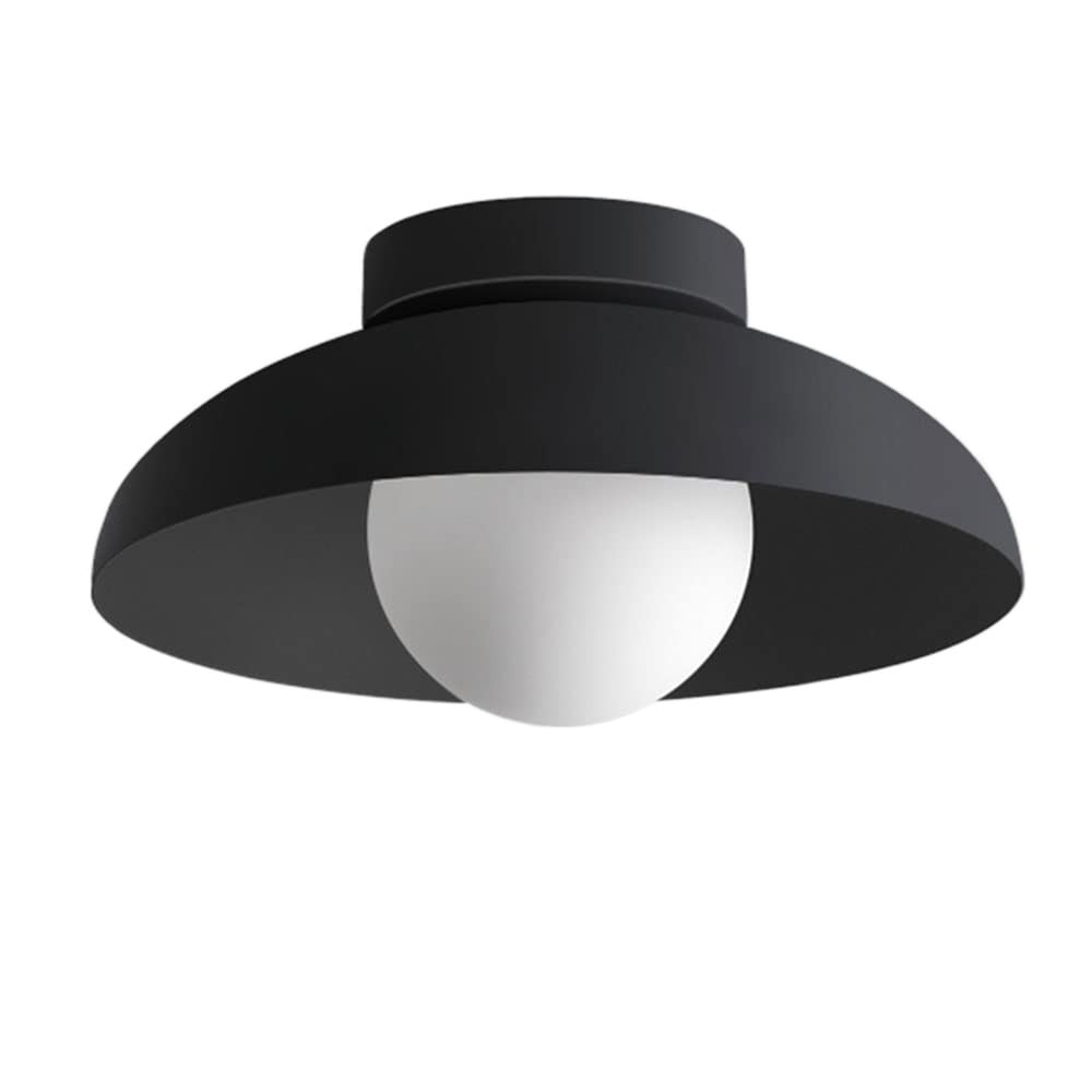 Modern White Dome Flush Mount Ceiling Light Minimalist