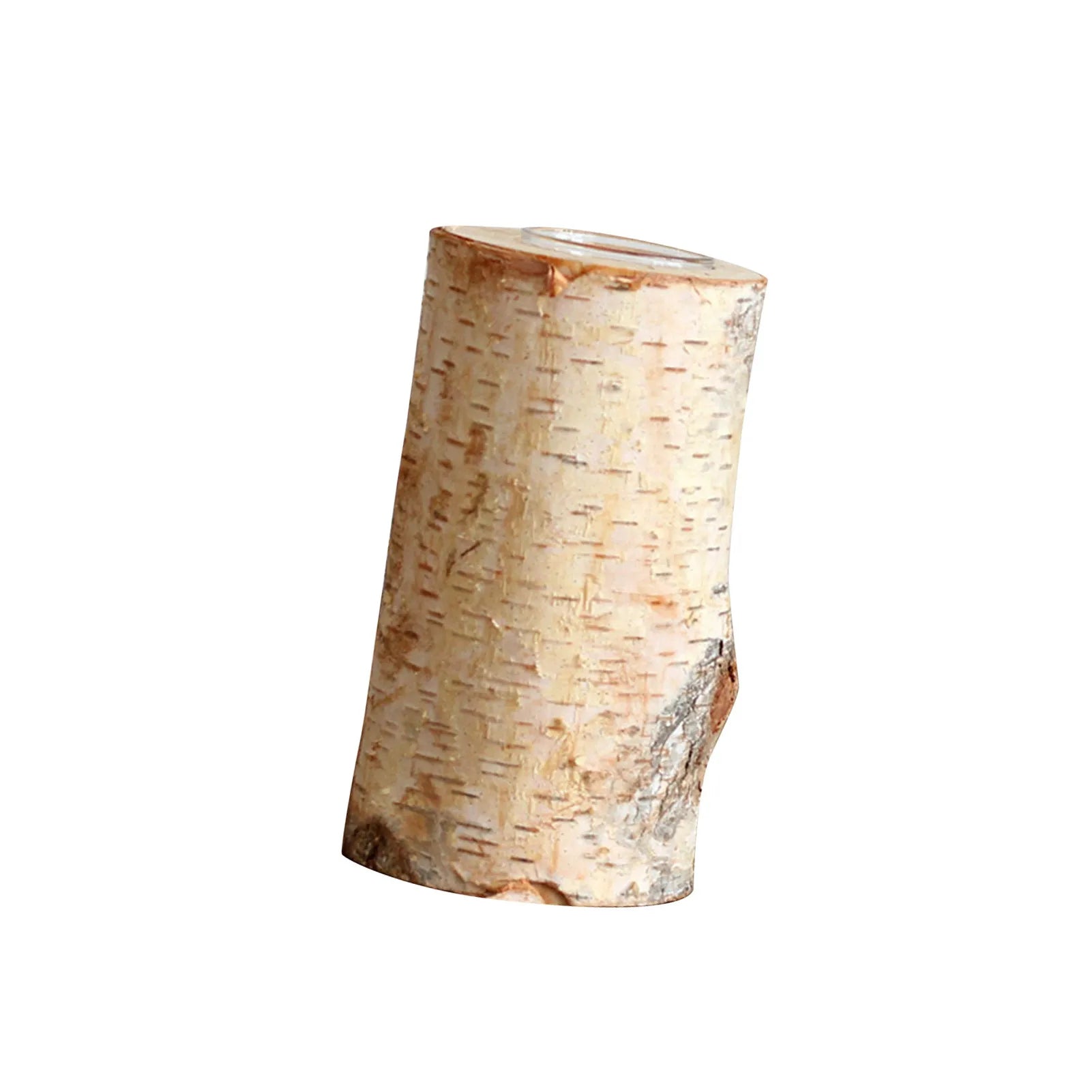 Rustic Birch Wood Candle Holder | Natural Wooden Tealight Holder